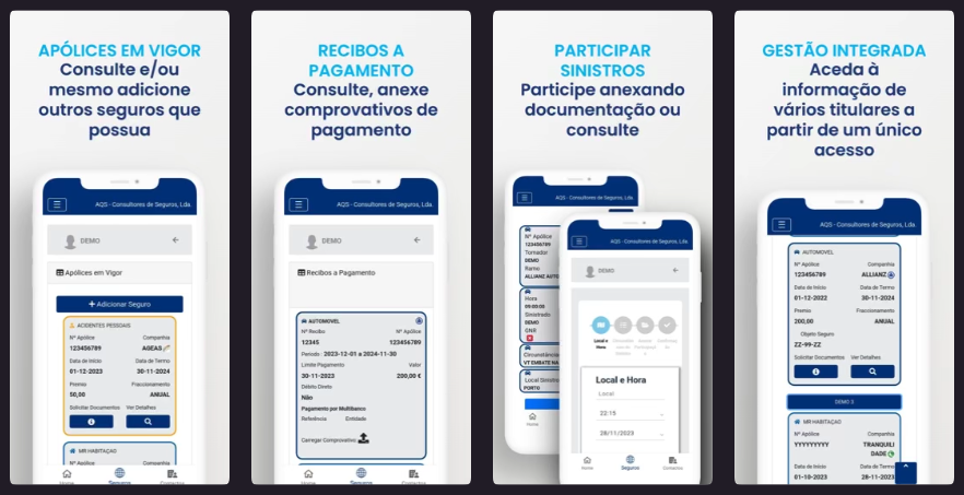AQS Seguros App Screenshot